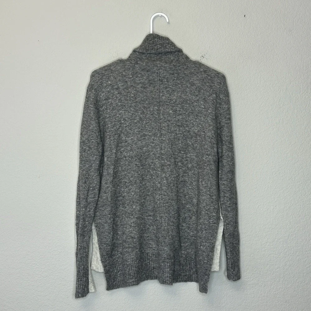 Athleta Transit Merino Wool Blend Colorblock Turtleneck Sweater Women's Size XS
